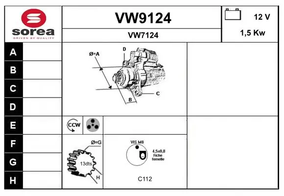 SNRA VW9124