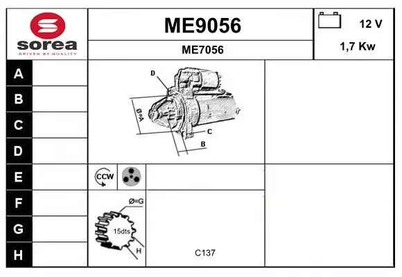 SNRA ME9056