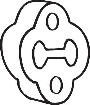 Kummiriba, väljalaskesüsteem BOSAL 255-170