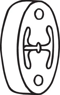 Kummiriba, väljalaskesüsteem BOSAL 255-134