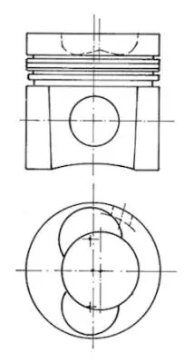 Remondikomplekt, kolb/ silindrihülss KOLBENSCHMIDT 93137962