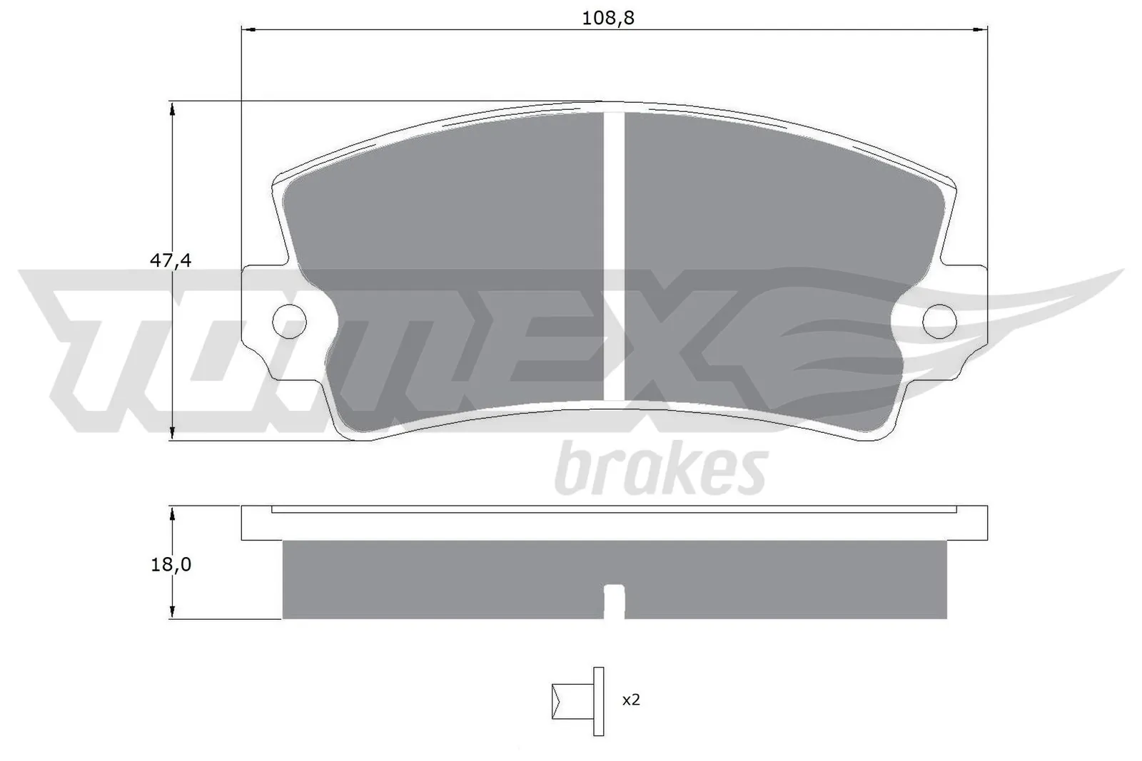 Piduriklotsi komplekt, ketaspidur TOMEX Brakes TX 10-434