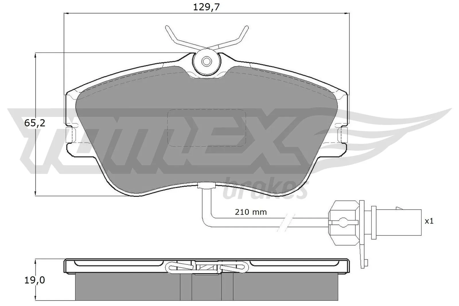 Piduriklotsi komplekt, ketaspidur TOMEX Brakes TX 11-821