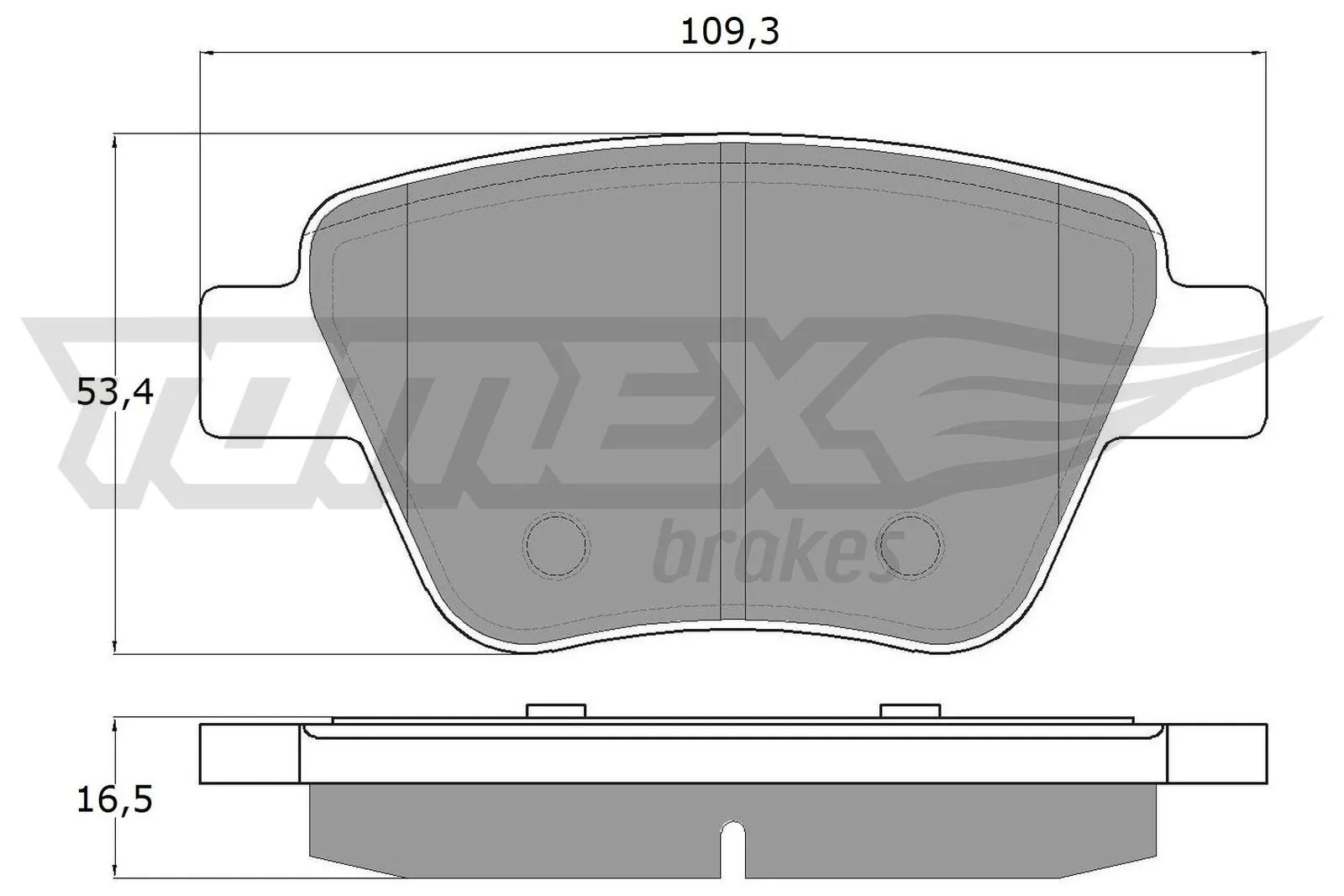 Piduriklotsi komplekt, ketaspidur TOMEX Brakes TX 16-59