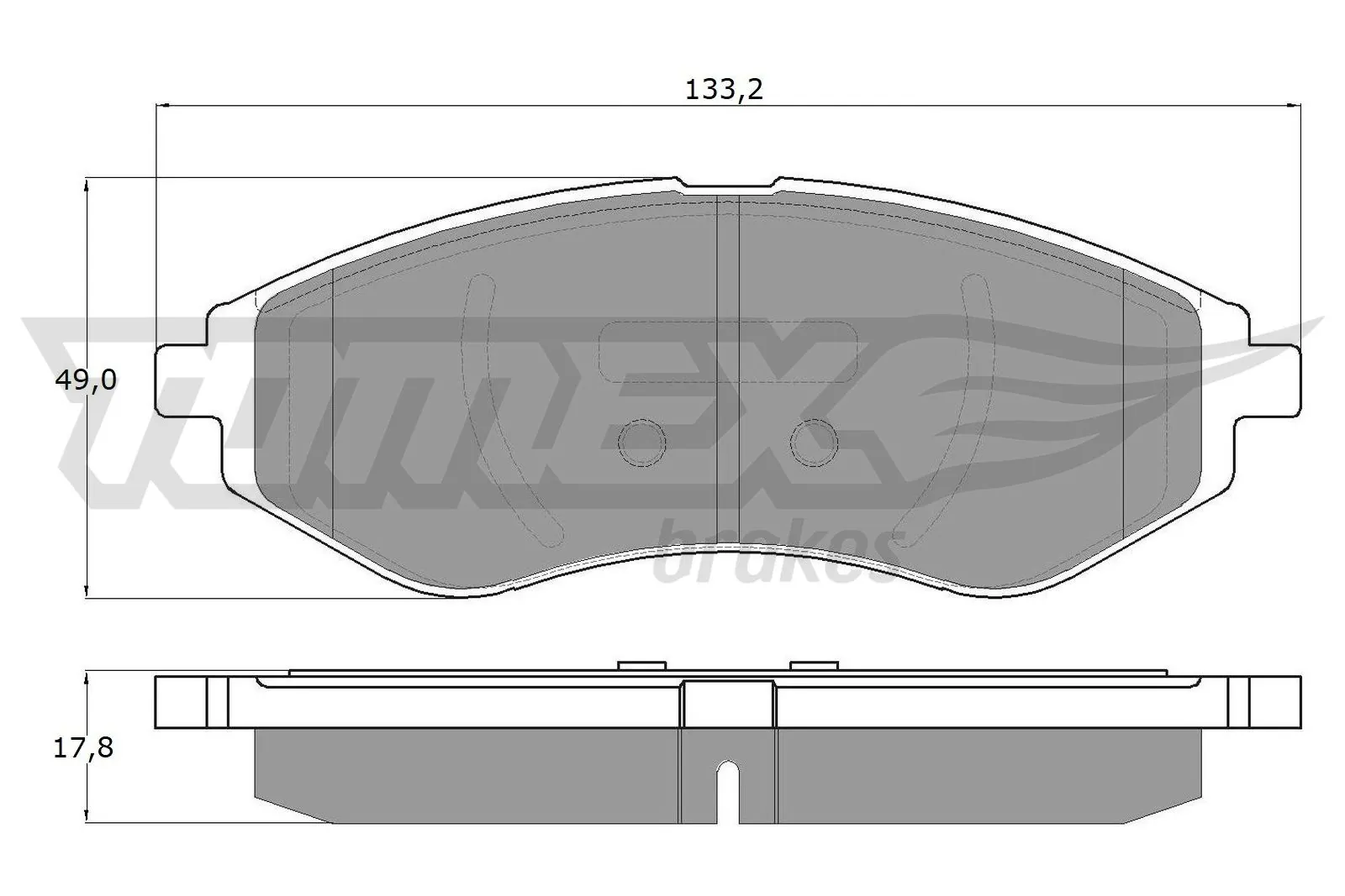 Piduriklotsi komplekt, ketaspidur TOMEX Brakes TX 14-22