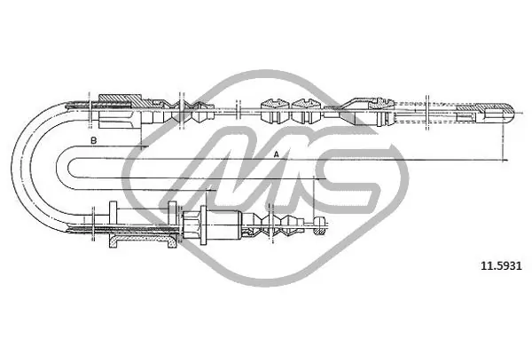 Tross, seisupidur Metalcaucho 82496