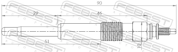Hõõgküünal FEBEST 25642-006