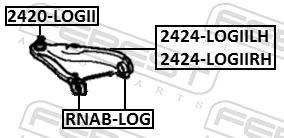 Kande-/juhtliigend FEBEST 2420-LOGII