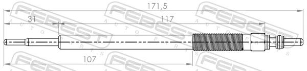 Hõõgküünal FEBEST 04642-005