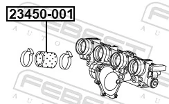 Laadimisõhu voolik FEBEST 23450-001