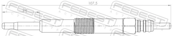 Hõõgküünal FEBEST 29642-001