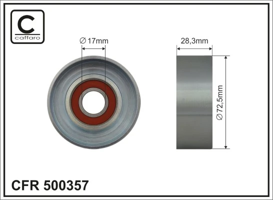 Seade-/juhtrull, soonrihm CAFFARO 500357