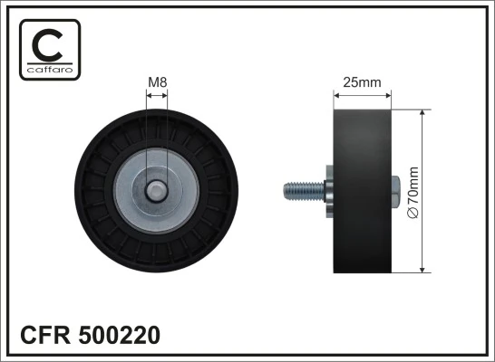 Seade-/juhtrull, soonrihm CAFFARO 500220
