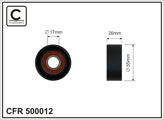 Pingutusrull, soonrihm CAFFARO 500012