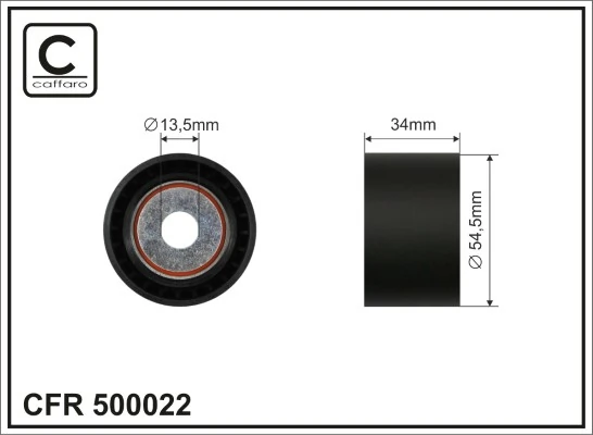 Seade-/juhtrull, soonrihm CAFFARO 500022