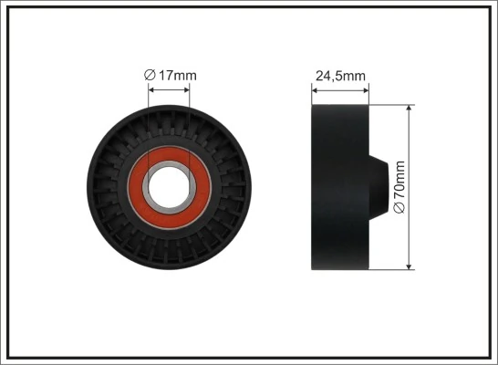 Seade-/juhtrull, soonrihm CAFFARO 341-00