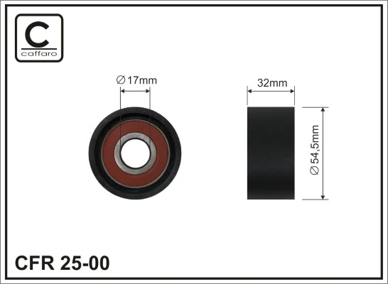 Seade-/juhtrull, hammasrihm CAFFARO 25-00