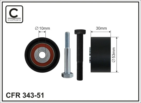 Seade-/juhtrull, hammasrihm CAFFARO 343-51