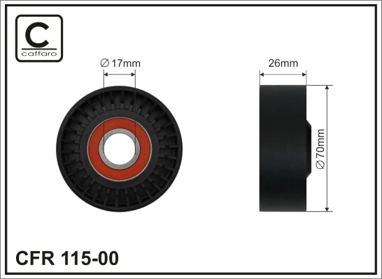 Seade-/juhtrull, soonrihm CAFFARO 115-00