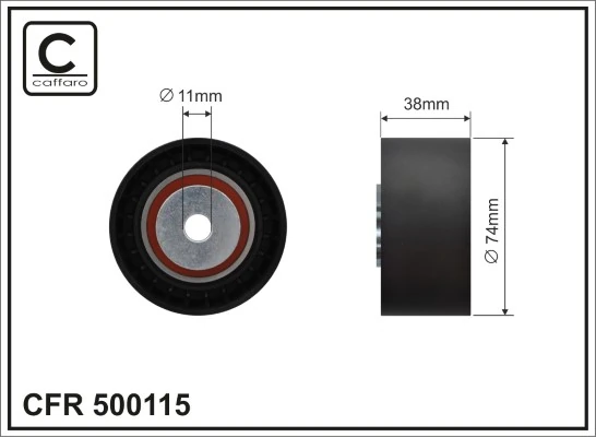 Seade-/juhtrull, soonrihm CAFFARO 500115