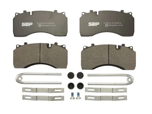 Piduriklotsi komplekt, ketaspidur SBP 07-P29142