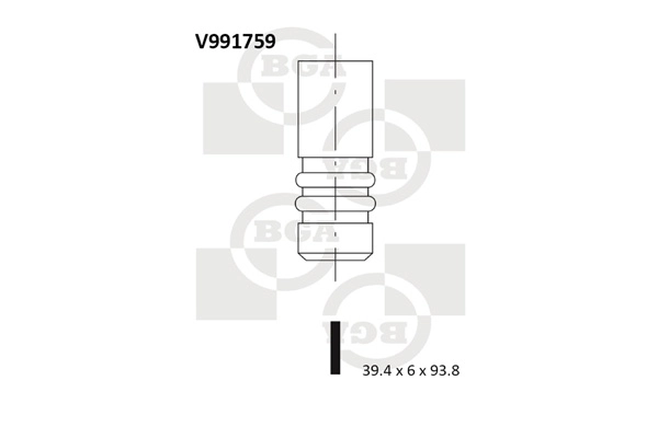 Sisselaskeventiil BGA V991759