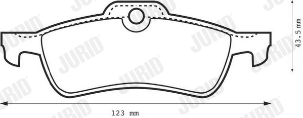 Piduriklotsi komplekt, ketaspidur JURID 573056JC