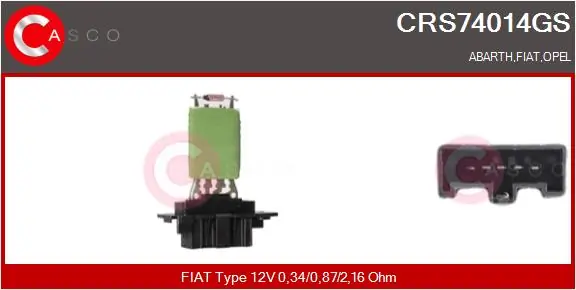 Takistus, salongipuhur CASCO CRS74014GS