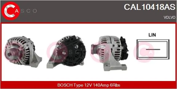 Generaator CASCO CAL10418AS