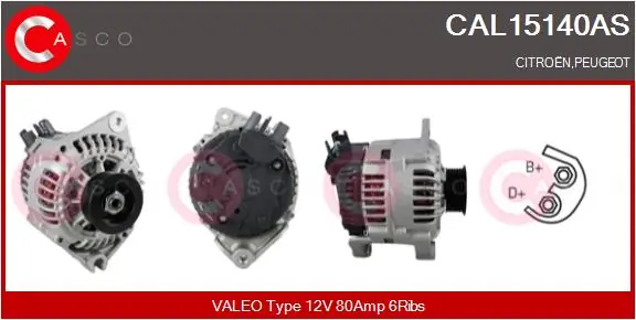 Generaator CASCO CAL15140AS
