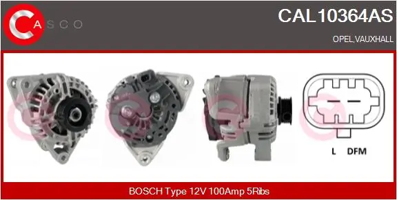 Generaator CASCO CAL10364AS