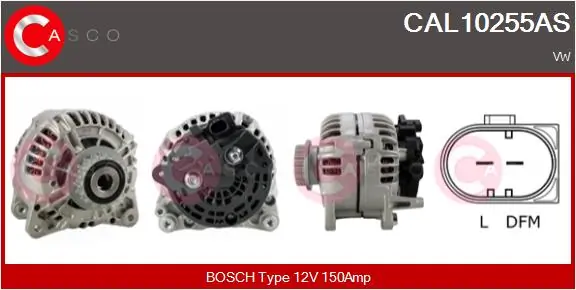 Generaator CASCO CAL10255AS