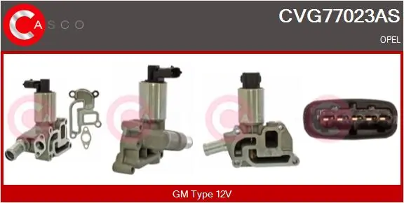 EGR-klapp CASCO CVG77023AS