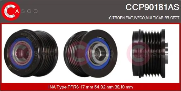 Rihmaratas, generaator CASCO CCP90181AS