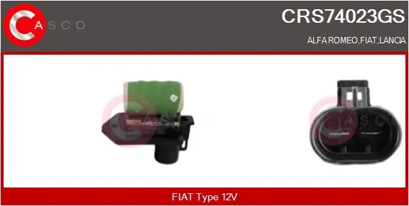 Elektriline takistus, elektrimootor, jahutusventilaator CASCO CRS74023GS
