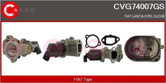 EGR-klapp CASCO CVG74007GS