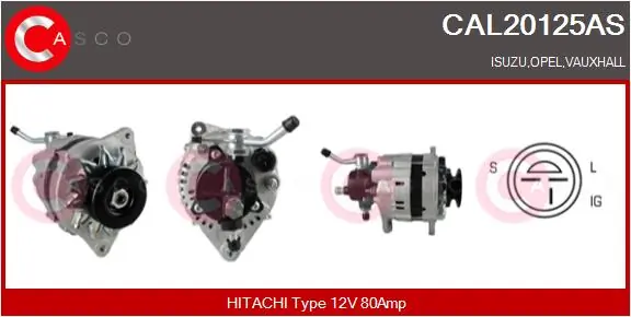 Generaator CASCO CAL20125AS