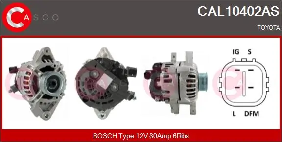 Generaator CASCO CAL10402AS