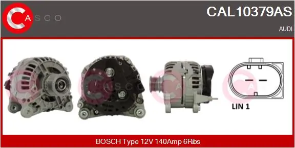 Generaator CASCO CAL10379AS
