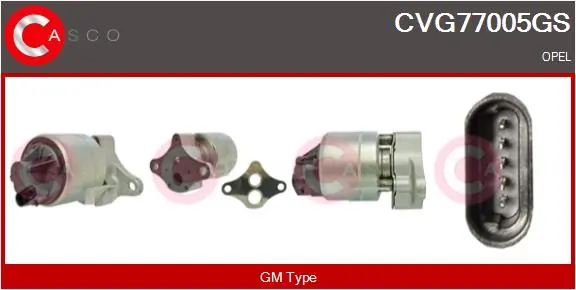 EGR-klapp CASCO CVG77005GS