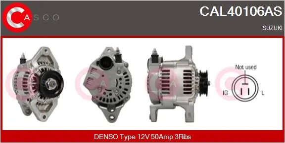 Generaator CASCO CAL40106AS