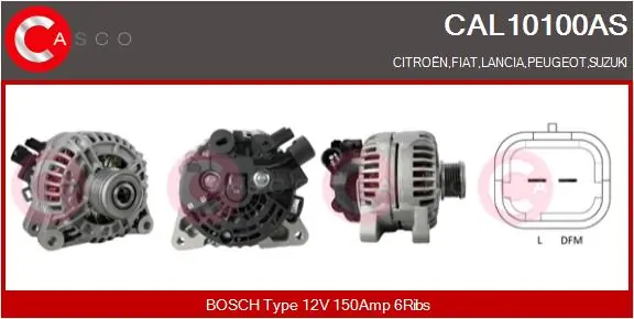 Generaator CASCO CAL10100AS