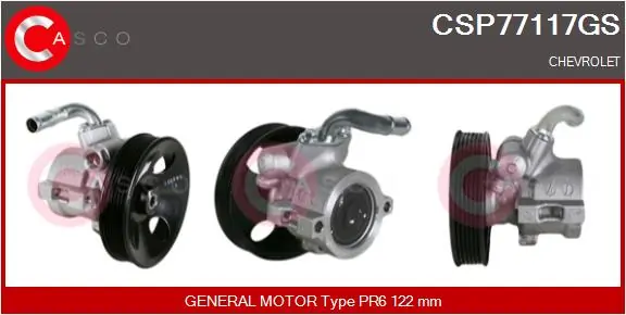 Hüdraulikapump, roolimine CASCO CSP77117GS