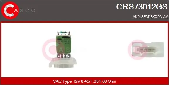Takistus, salongipuhur CASCO CRS73012GS