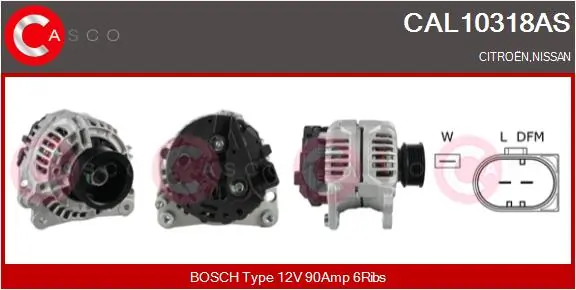 Generaator CASCO CAL10318AS