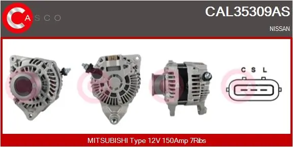 Generaator CASCO CAL35309AS