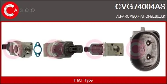 EGR-klapp CASCO CVG74004AS