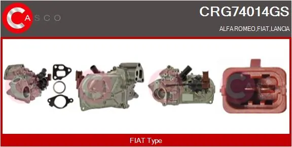Radiaator, heitgaaside tagasijooks CASCO CRG74014GS