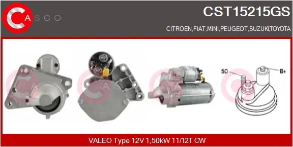 Starter CASCO CST15215GS
