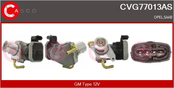 EGR-klapp CASCO CVG77013AS
